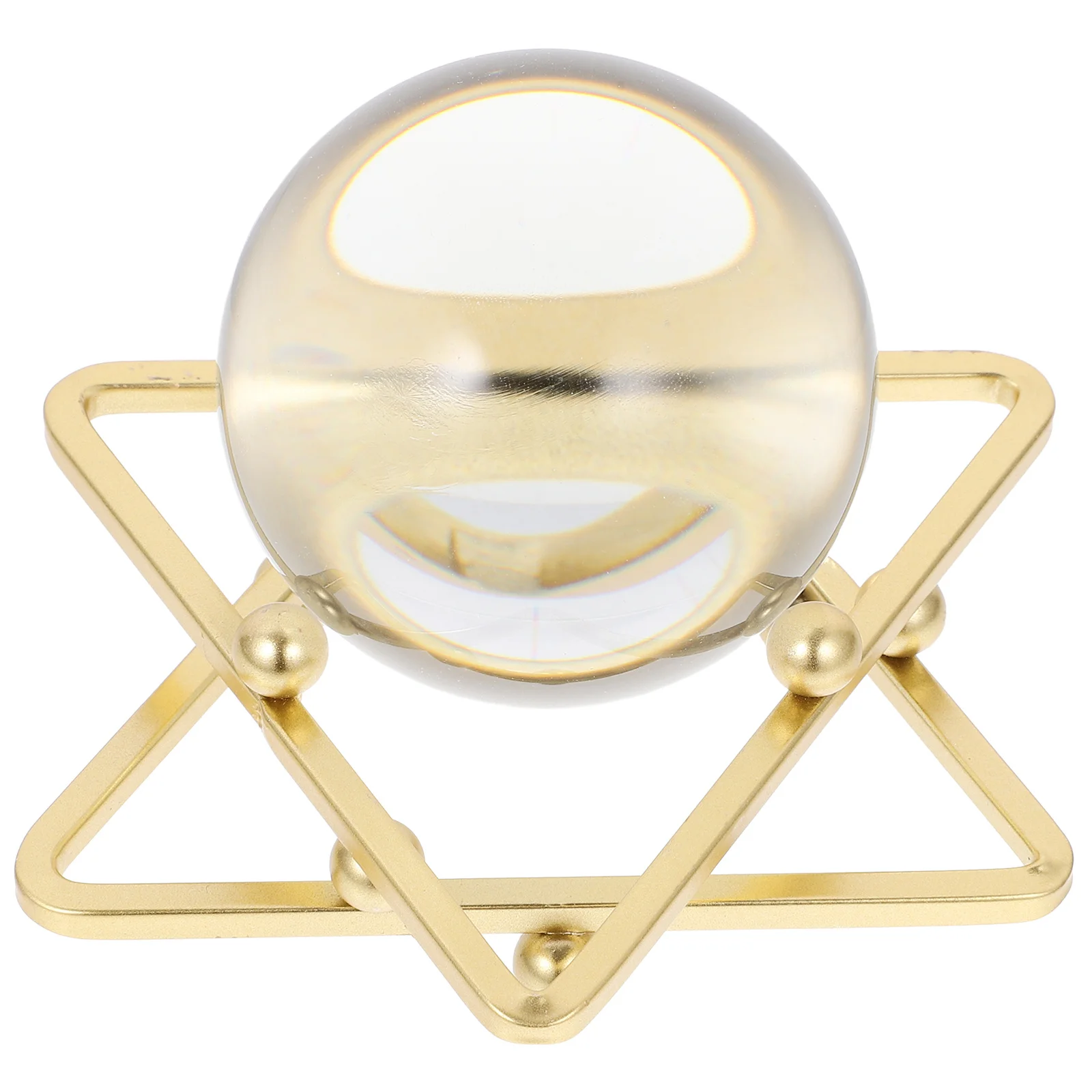 

Crystal Ball with Stand Decorative Crystal Sphere Ornament for Desktop Tabletop Feng Shui Home Office Decoration Gift
