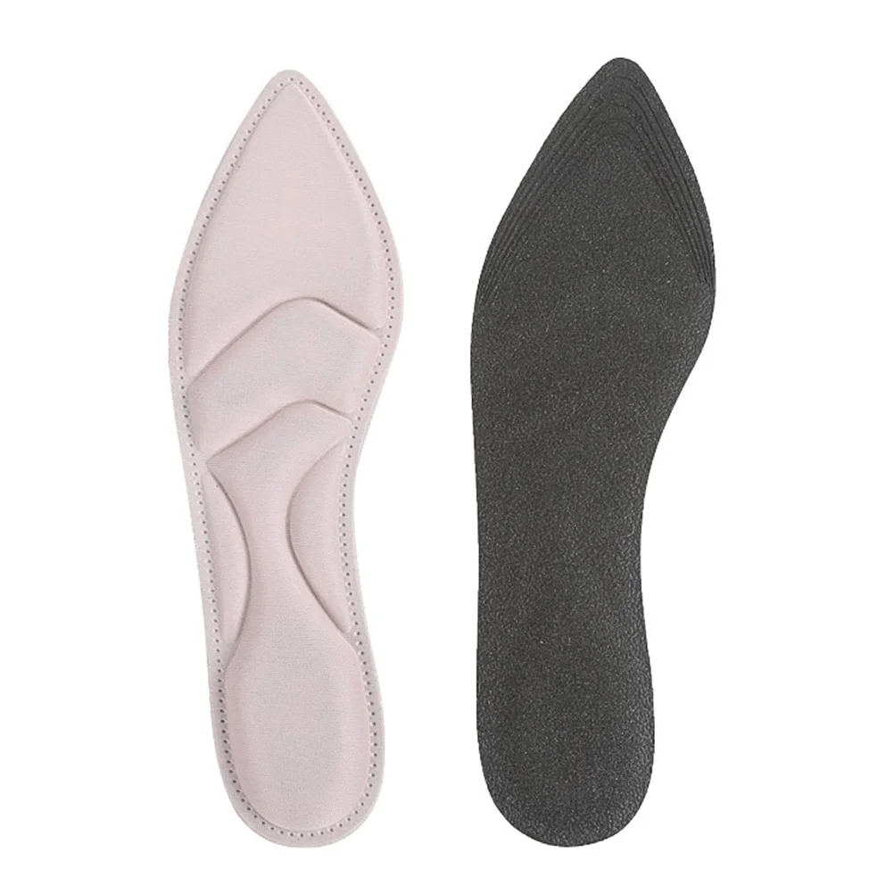 

4d Sponge Insoles Pair High Heel Shock Absorbing Breathable Absorption Pad Comfortable Massage Insert for Walking Prolonged
