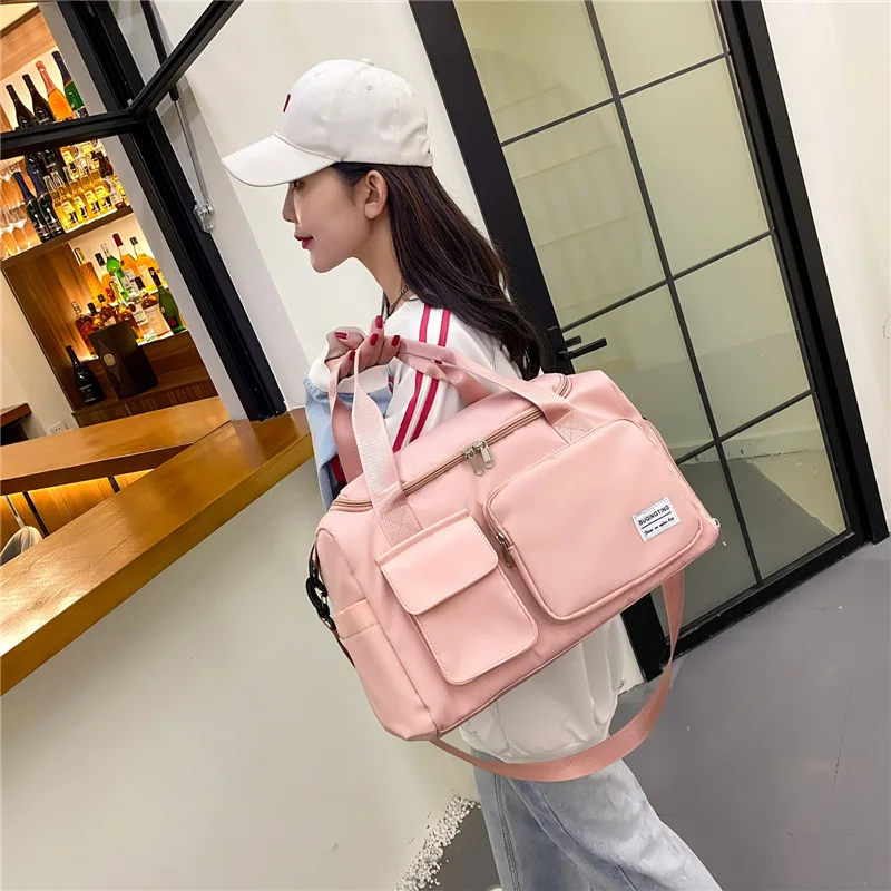 Fitness Sports Travel Bag Waterproof Duffel Weekender - Versatile Sports Travel Gym Bag with Dry & Wet Separation