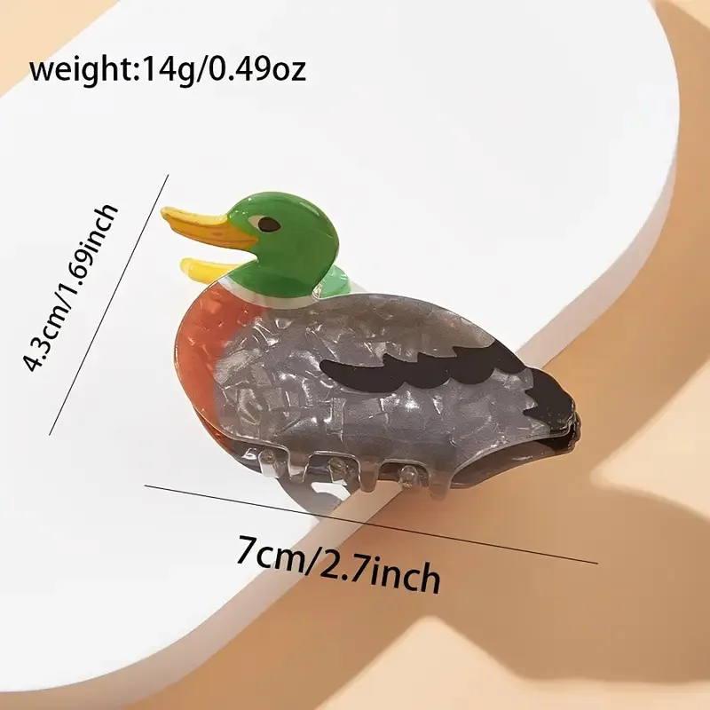 Cartoon Animal Cute Little Duck Ponytail Hair Clip Shark Design Female Half-Up Hair Accessory Creative Hair Grips for Girls