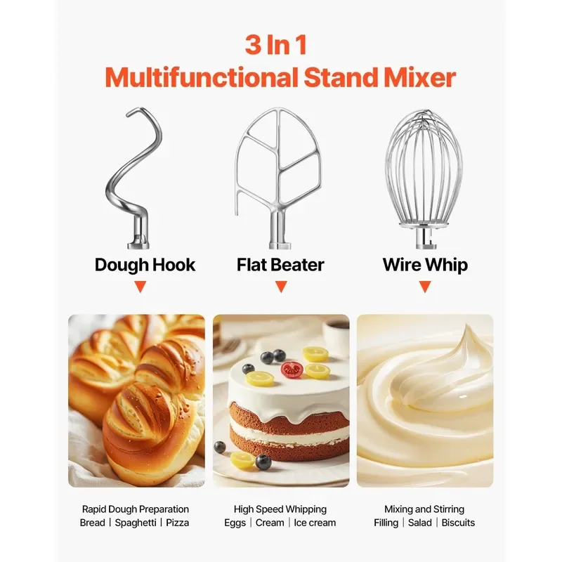 15Qt Commercial Food Mixer Timing Function 600W Commercial Mixer