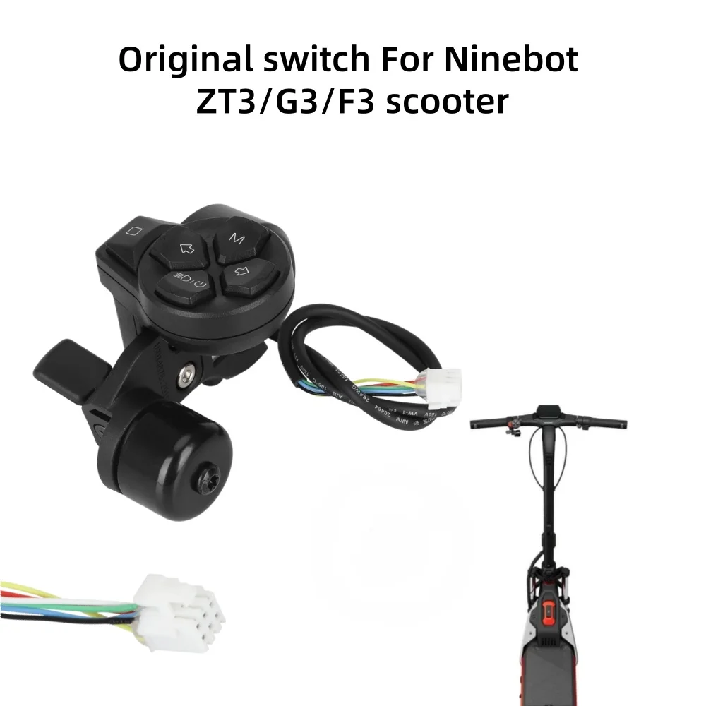 Image of Original Blinkerschalter mit Klingel für Segway Ninebot ZT3 F3 G3 ZT3 Pro Scooter Gashebel Geschwindigkeitsregelungsschalter Zubehör