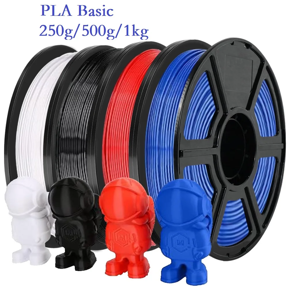 

Basic PLA Filament 1.75mm 1kg 500g 250g FDM 3D Printer Filament Marble Black White Red High Speed 3D Printing Plastic Material
