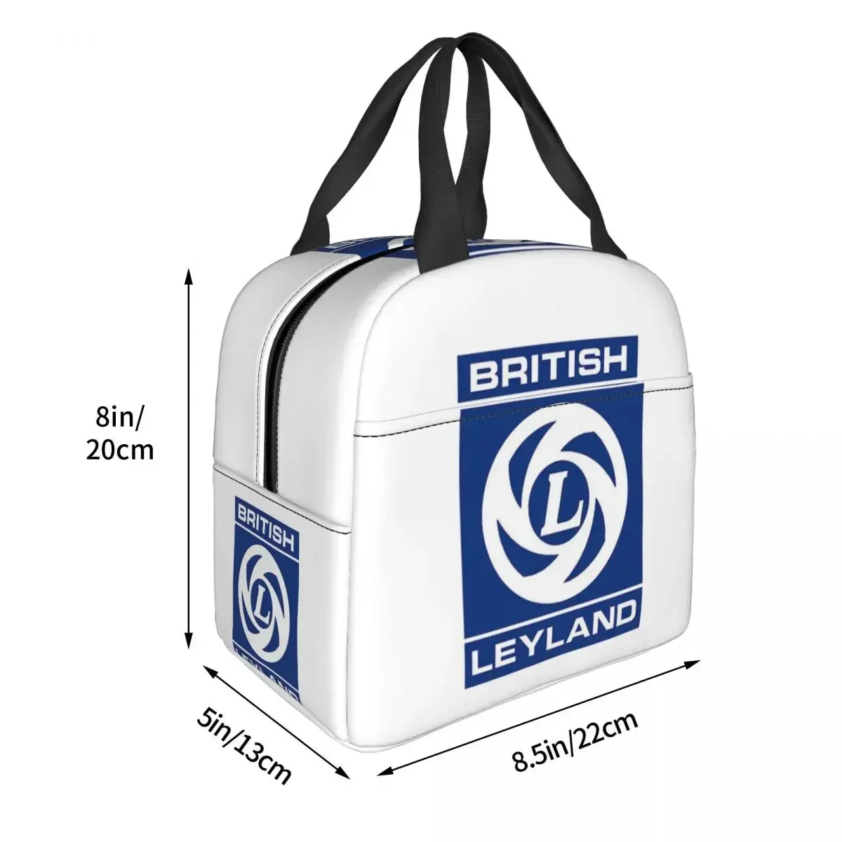 British Leyland Logo Insulated Lunch Bags Resuable Picnic Bags Thermal Cooler Lunch Box Lunch Tote for Woman Work Kids School