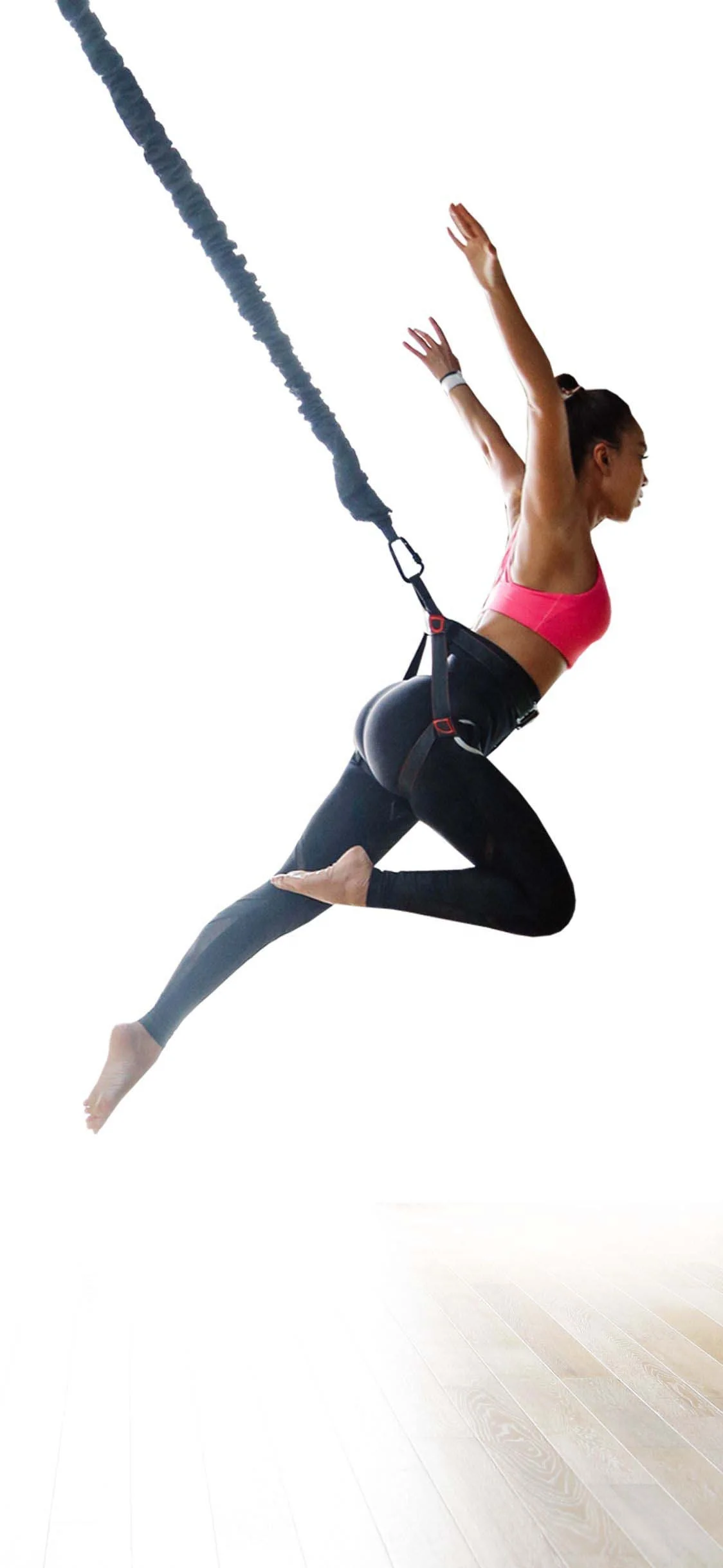 Aerial Yoga Cord Pilates Elastic Suspension Sling Trainer Bungee Dance Pull Rope bungee fitness equipment