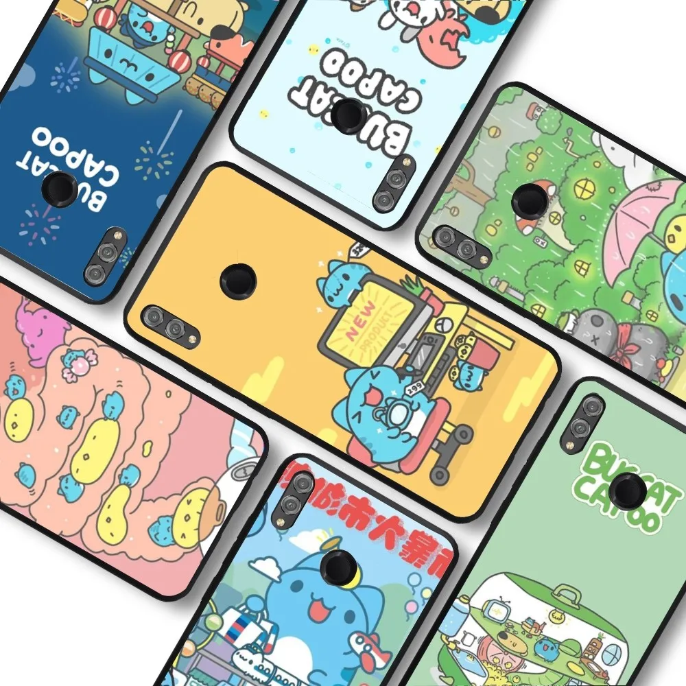 Bugcat Capoo cartoon Phone Case For Huawei Honor 10 lite 9 20 7A 9X 30 50 60 70 pro plus Soft Silicone Cover