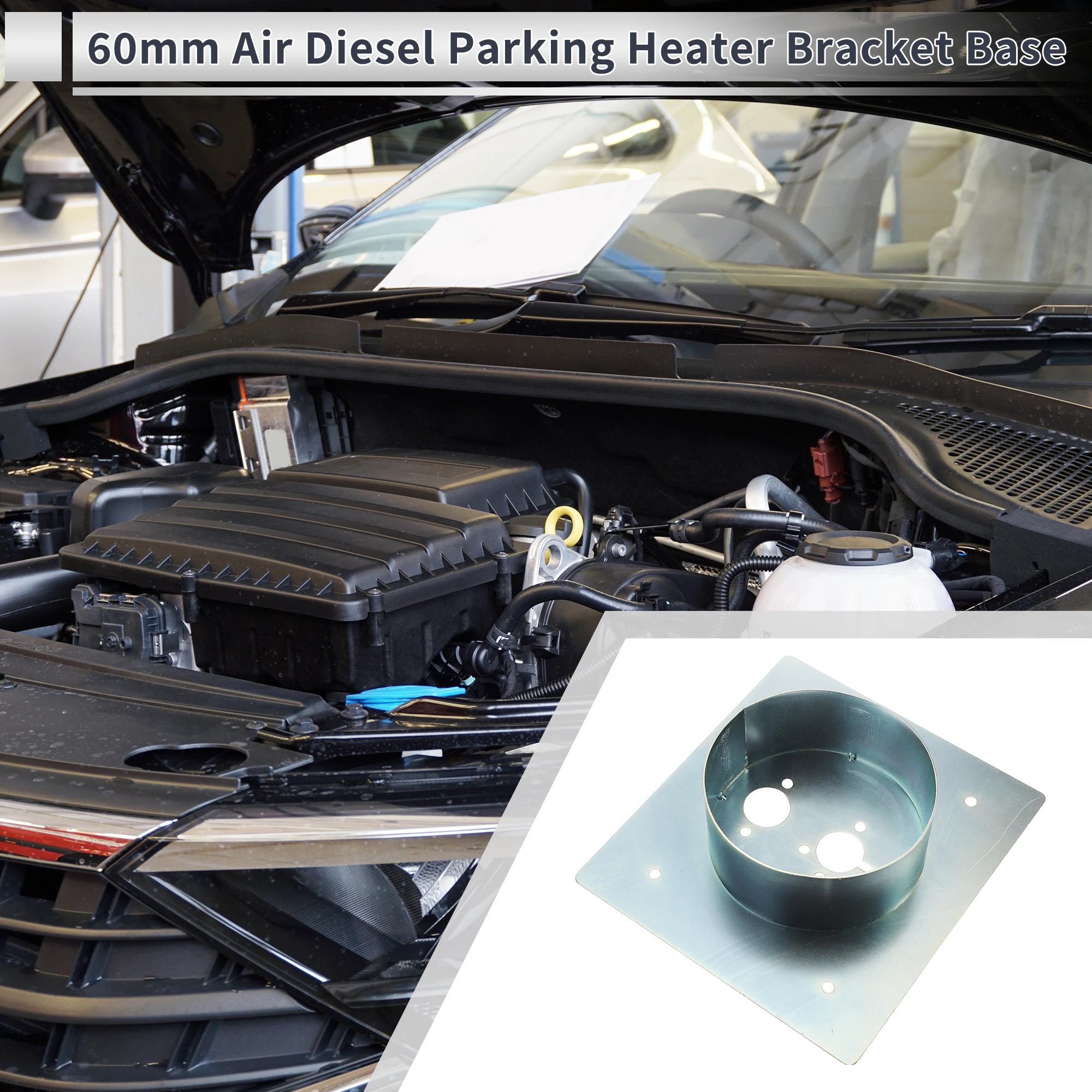 

UXCELL 60mm Air Diesel Parking Heater Bracket Base for Car Truck Van RV Bus Boat