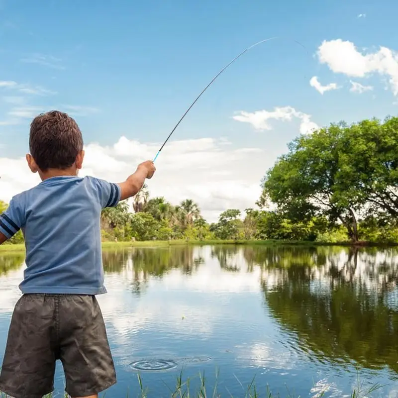 Short Fishing Rod Ultralight Stream Rod Ultra Short Hand Pole Thin Fishing Rod Children Easy-to-Handle For Outdoor Adventures