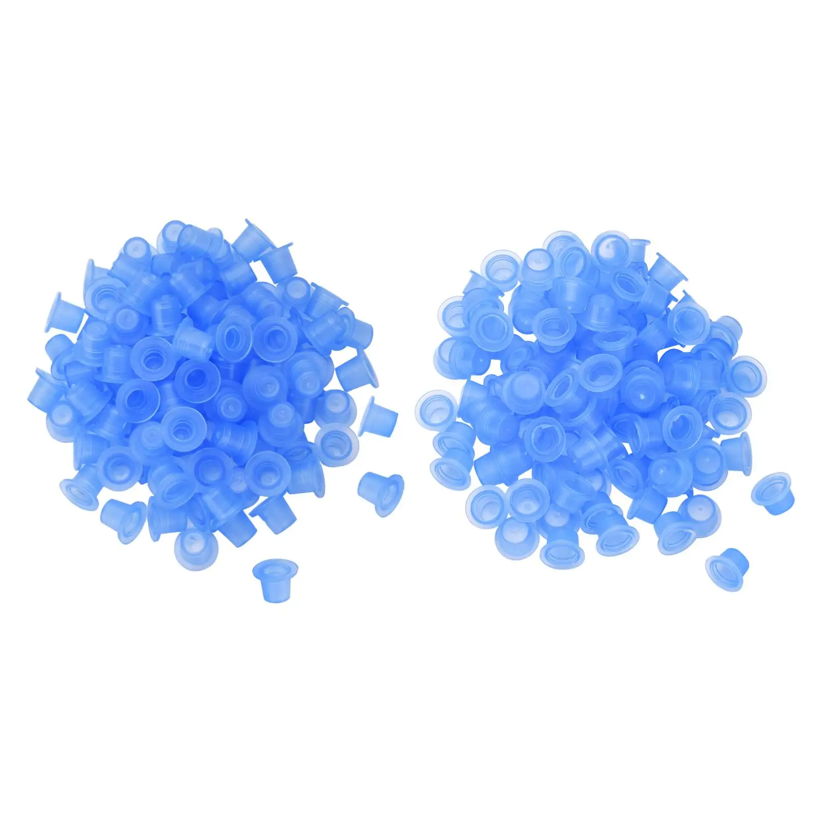 

100x Silicone Tattoo Ink Cups Convenient Multipurpose Professional Durable Tattoo Accessory Pigment Ink Caps for Tattoo Ink