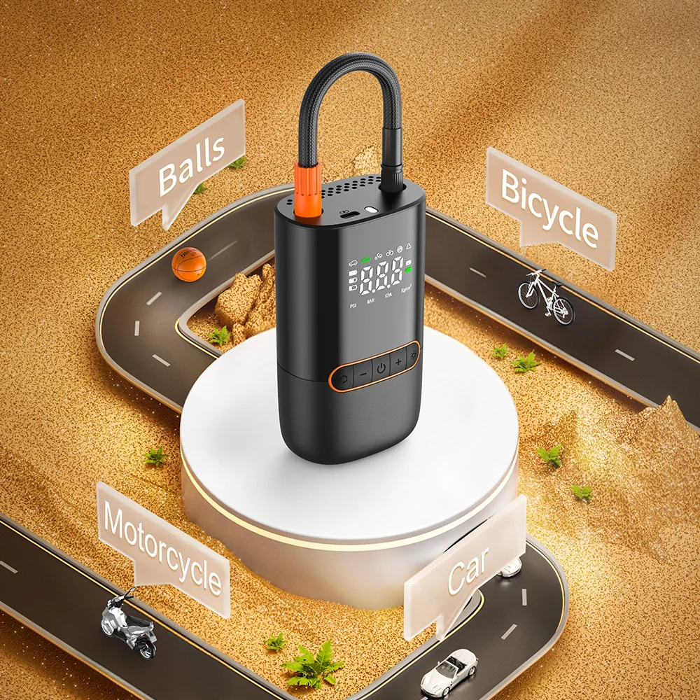 Portable Mini Self-propelled Electric Tire Handheld Wireless Air Pump