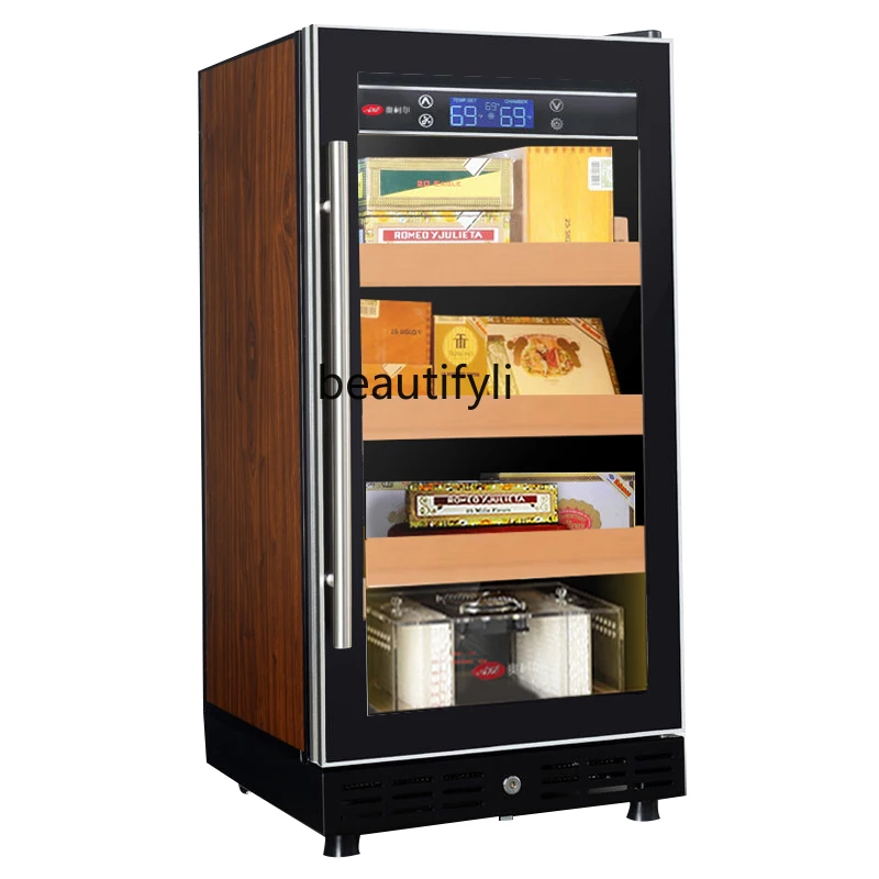 

Constant temperature and humidity cigar cabinet Moisturizing compressor cabinet Refrigerated cabinet Household