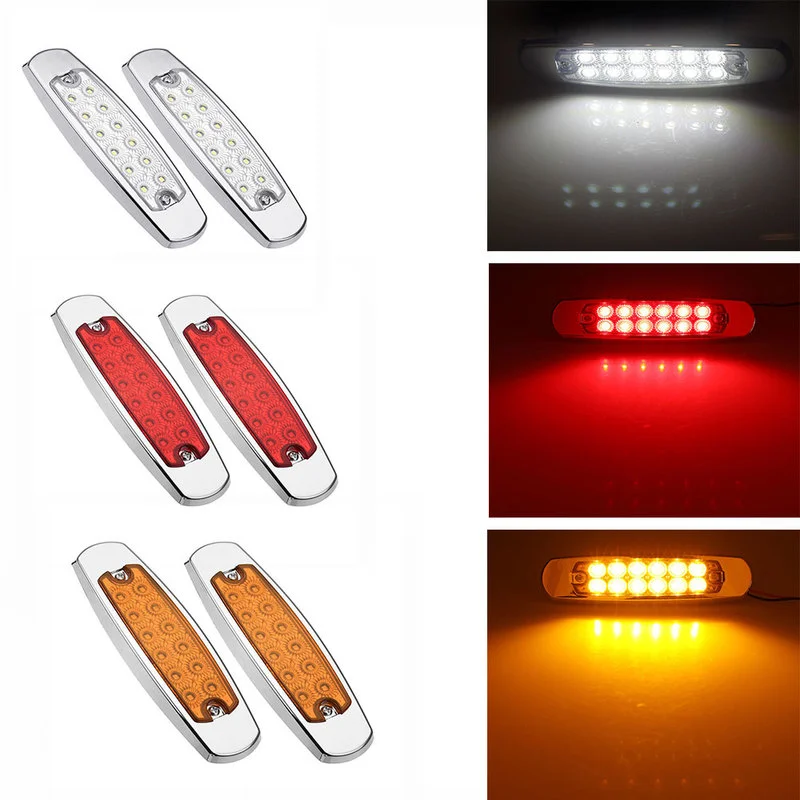 

1Pcs 12V Car Side Lights Side Maker Lamps for Trucks Cars Buses Trailers Ships Led Lights for Car