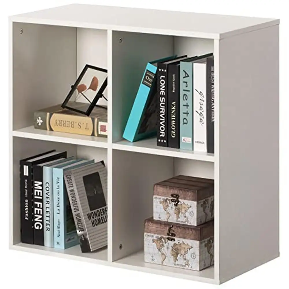 Wooden Cube Storage Organizer Bookshelf Office Bedroom Living Room Modern Design Durable Material Ample Storage Space Easy