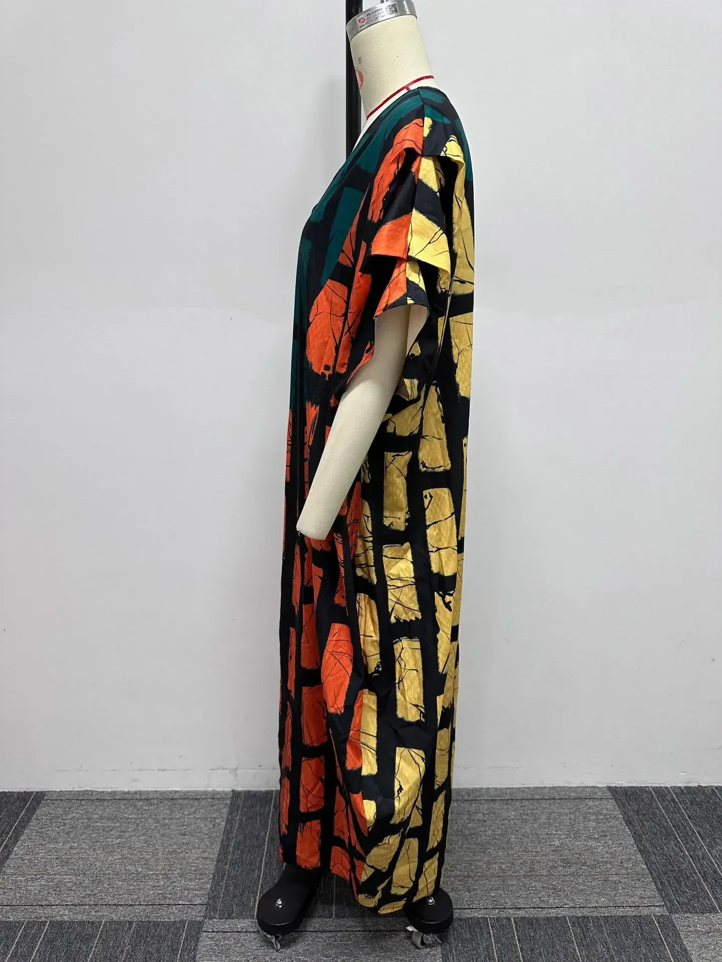 Plus Size African Long Dress for Women Elegant Lady Party Robe Traditional Ankara Dashiki Kaftan Gown Patchwork Casual Outfits