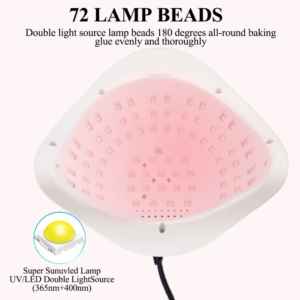 

SUN X20 MAX UV LED Nail Lamp Quick Dry Nail Gel Polish Home Salon Nail Dryer Lamp for Manicure with Auto Sensor