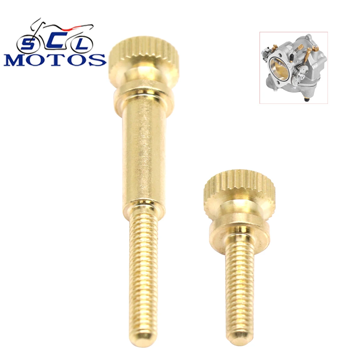 Sclmotos adequado para harle davidso s & s sup e sup g conjunto de parafusos ajustadores de carburador alongar facilmente ajustar parafuso de velocidade ociosa   Ferramenta de latão