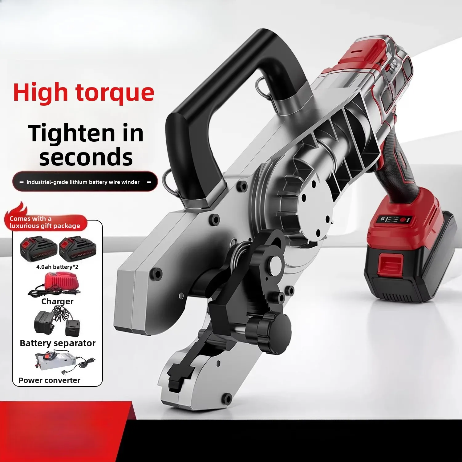 Portable Brushless Lithium Battery Rebar Splicing Machine Adjustable High Torque Industrial Grade