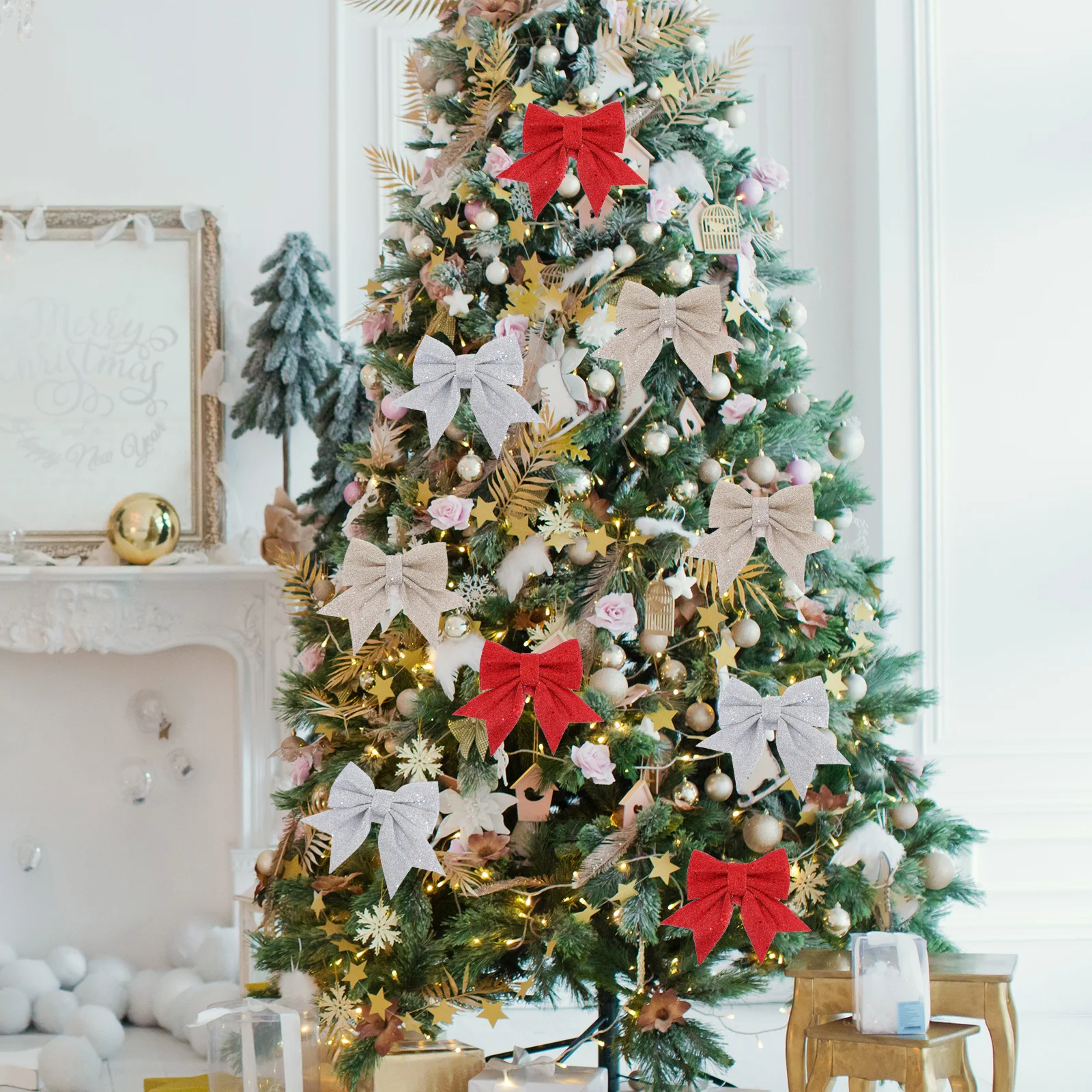 

Bow Decoration Christmas Ornament Bows for Tree Ornaments with Them Decorations