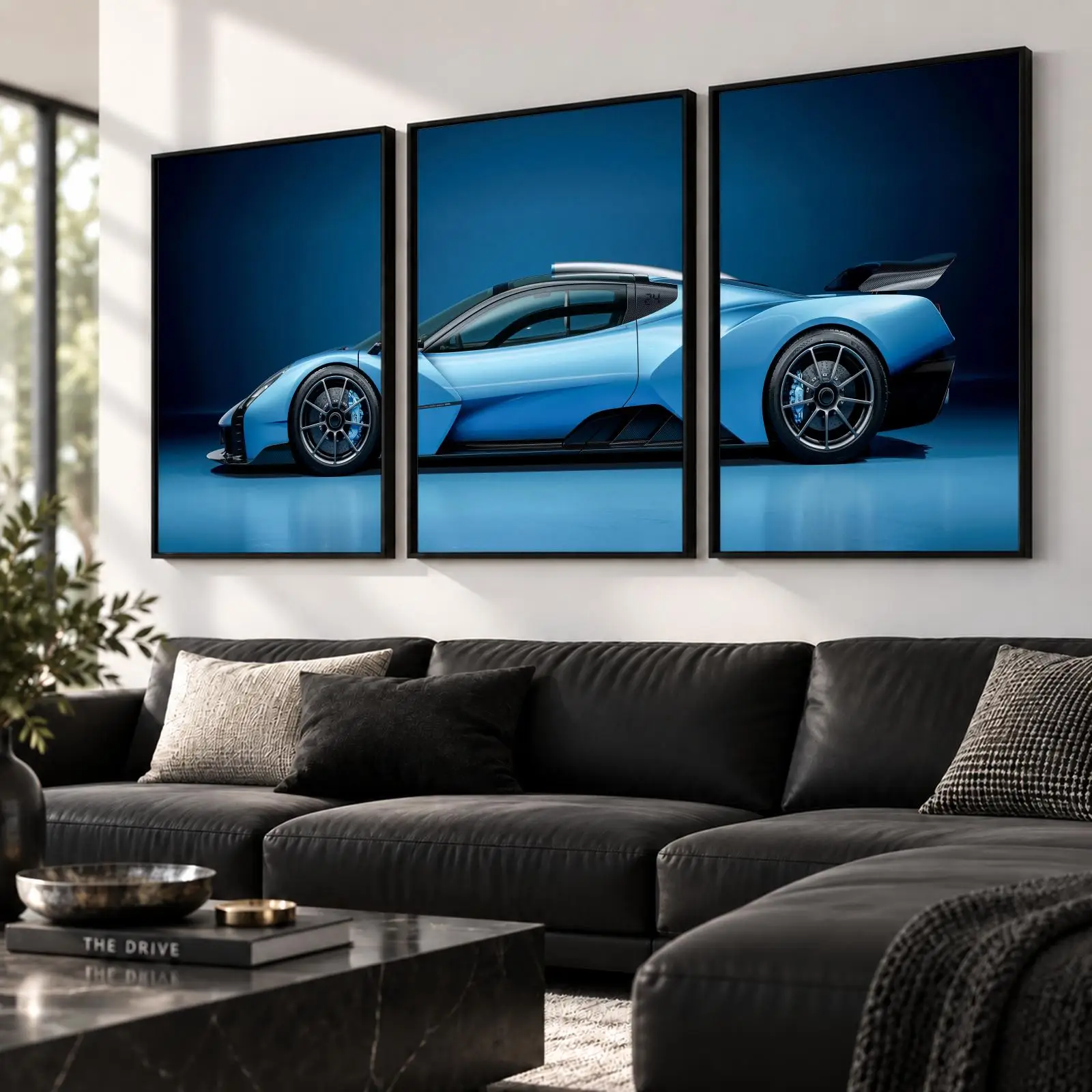 3pc Exclusive Hypercar Painting Calligraphy Canvas Poster Set Wall Art Prints for Bedroom Living Room Home Decor Gift