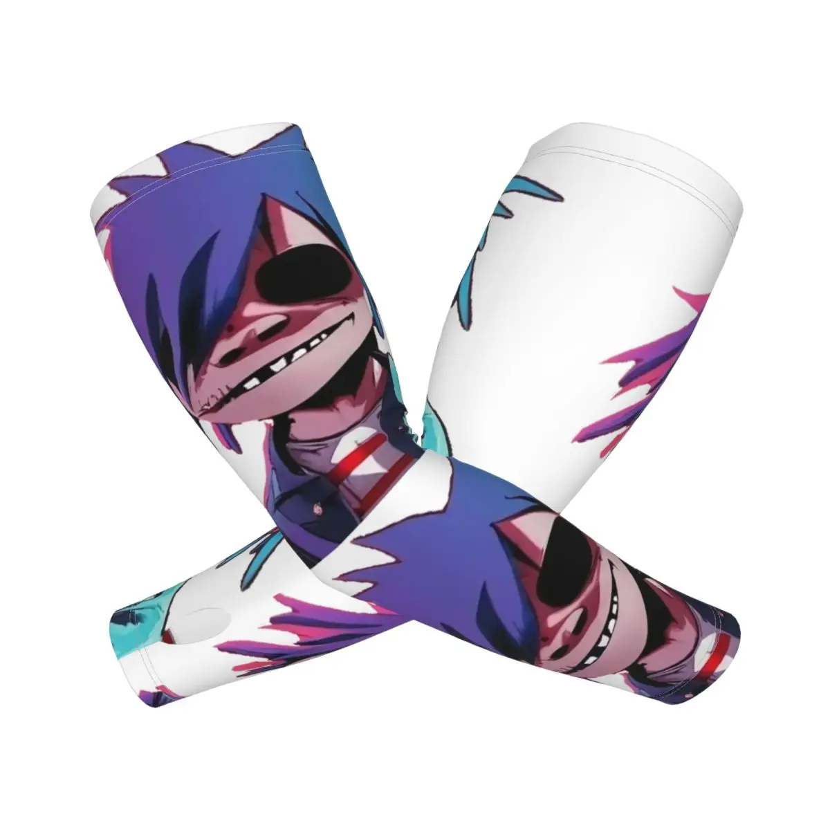 ゴリラズ アウトドア アームスリーブ 日焼け止め UVカット サマー アイスシルク サイクリング タトゥー スリーブ