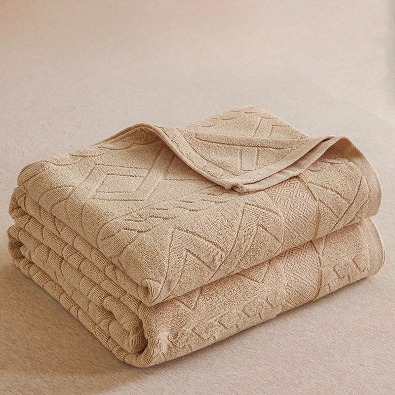 

Vintage Cotton Towel Blankets for Beds Terry Towel Blanket Sofa Cover Thin Style Bedding Sheet Blankets Geometric Towel Blanket