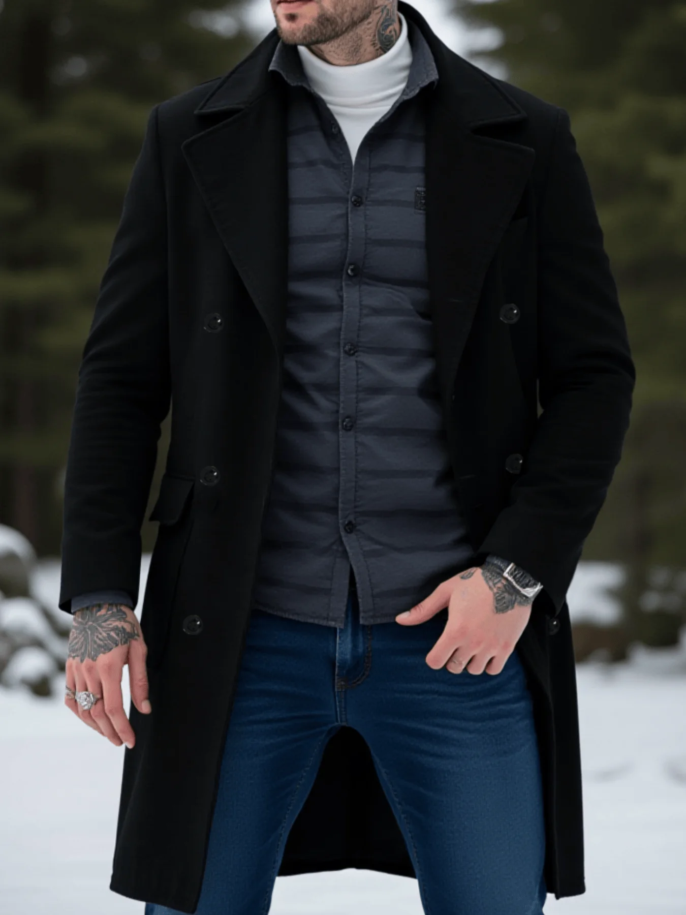 Thumbnail 3 - #18 Latest Mens Trench Coats Offers