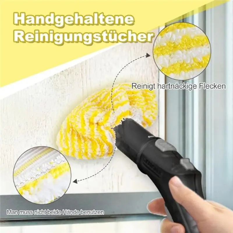 AC39-For Karcher Multi-Functional Steam Cleaner Accessories Kit Replacement Round Brushes Scraper Hand Nozzle Cloths O-Rings