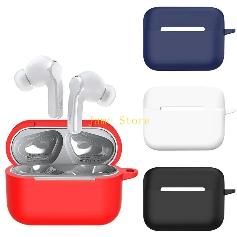 Shockproof Cover for TOZO NC2 Waterproof Case Washable Bluetooth-compatible Earphone Silicone for Protection Non-sli