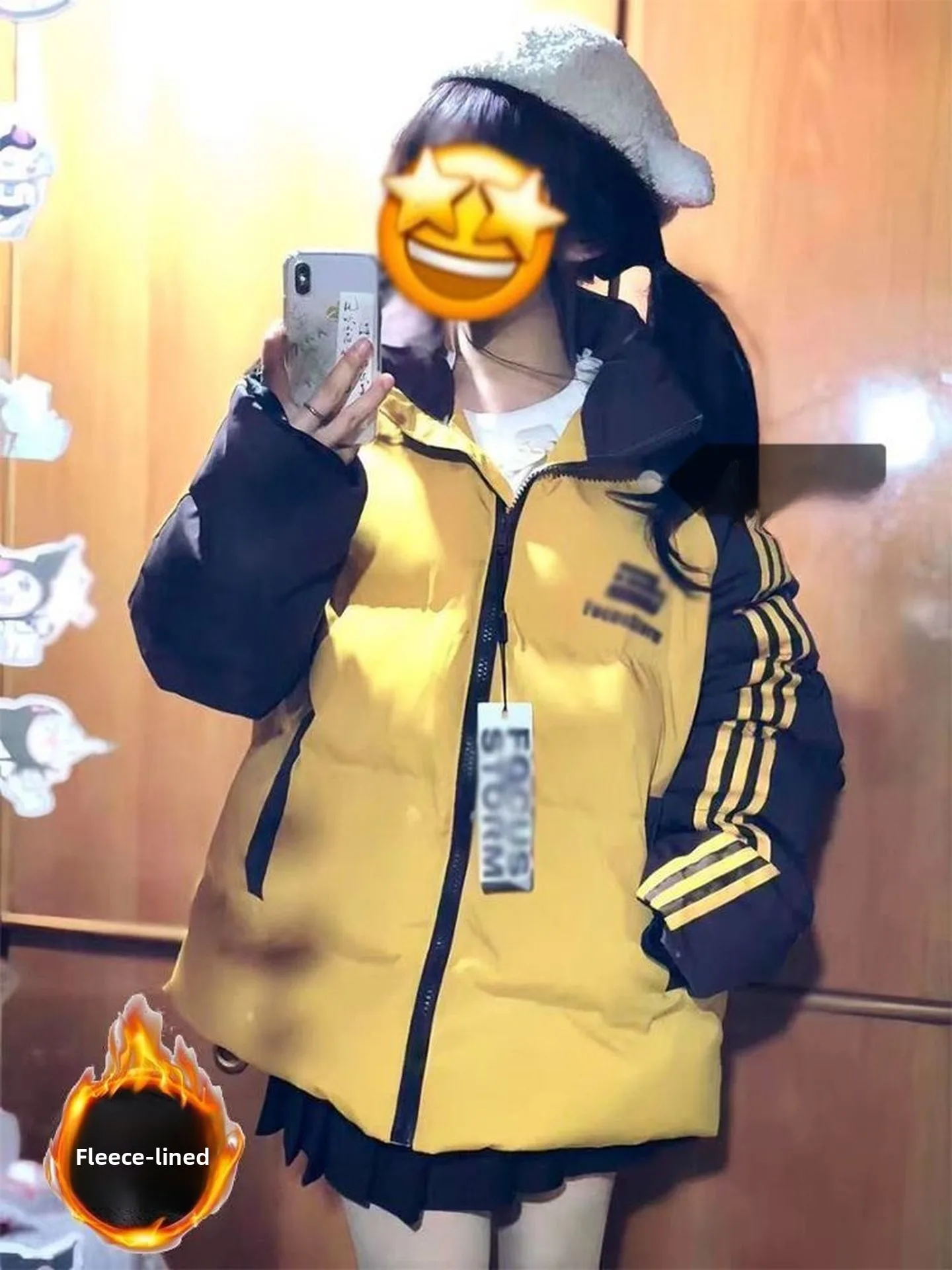 

Женская летняя укороченная куртка-пуховик больших размеров в американском стиле с надписями, тонкая, хлопковая, теплая, с дизайном в три полоски