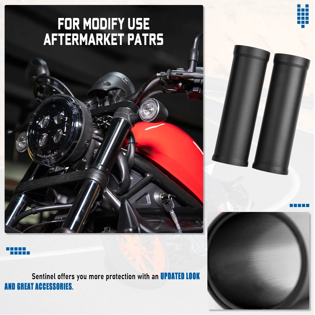 Motorcycle Front Fork Boot Slider Shock Absorber Cover Gaiter For Honda Rebel CMX500 CMX300 CMX 500 300 2017 2018 2019-2024 - Image 2