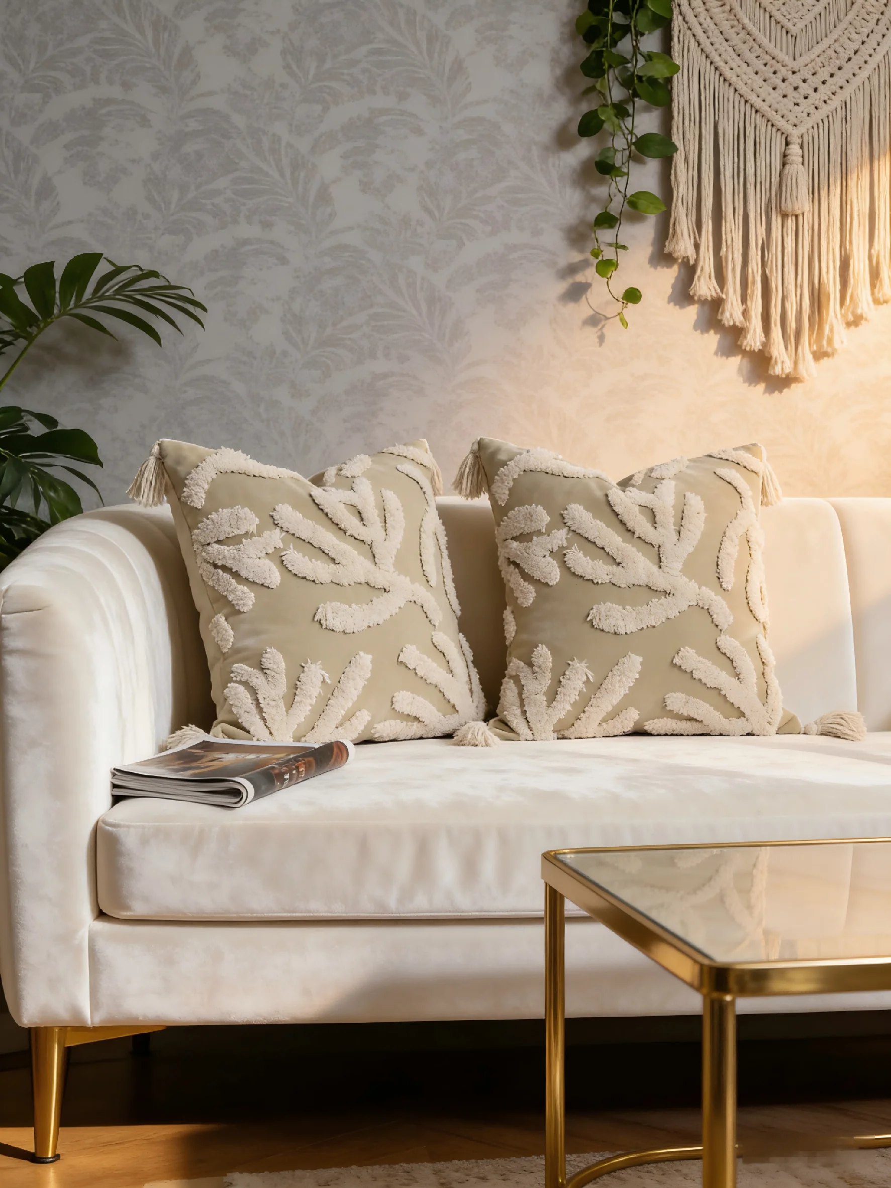 

1 шт. наволочка с узором «Коралловая пальма» для гостиной, спальни, автомобиля — универсальная мягкая тканевая наволочка для домашнего декора