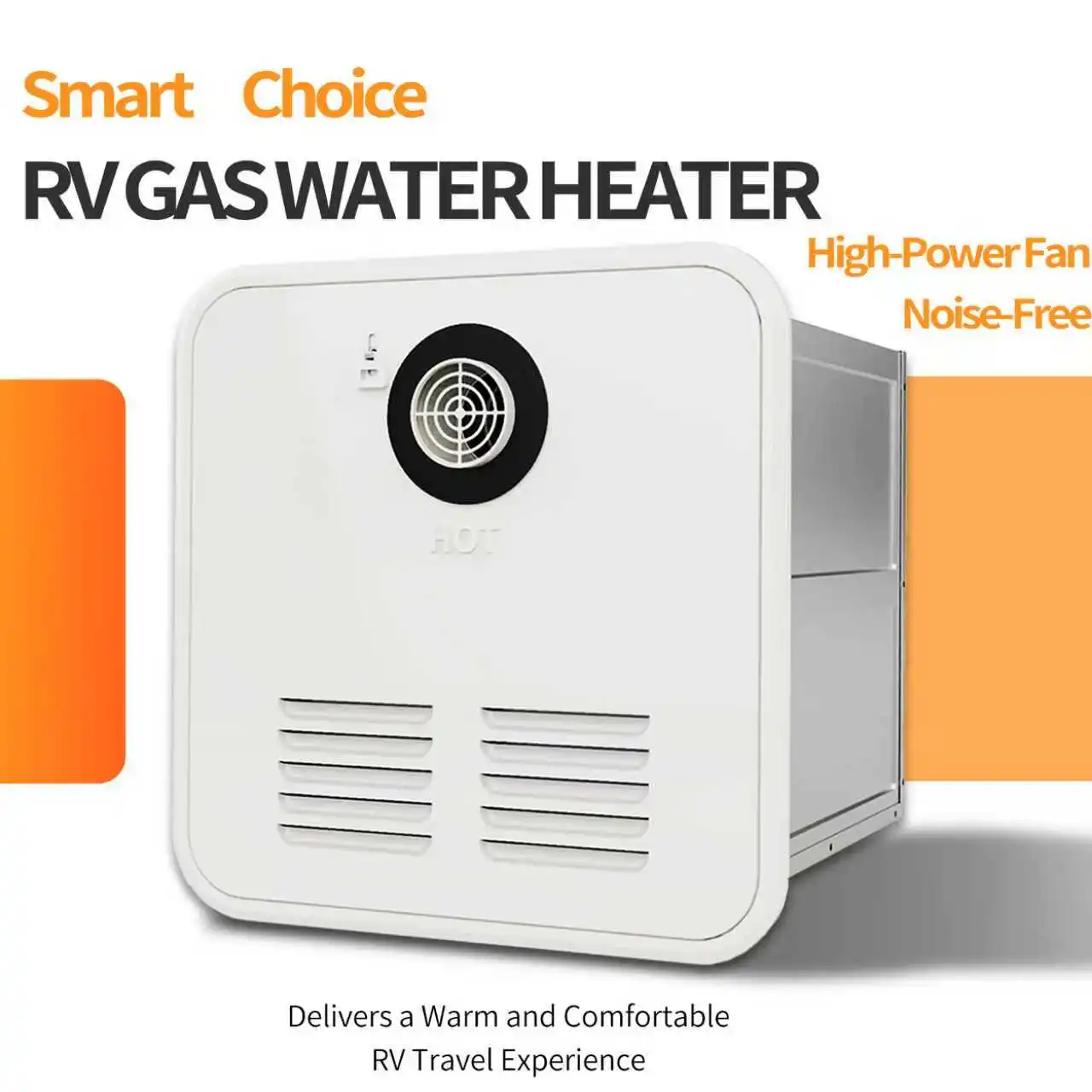 Wall-Mounted RV Gas Water Heater with Stainless Steel Housing 6L-12L Volume Tankless for Household Use