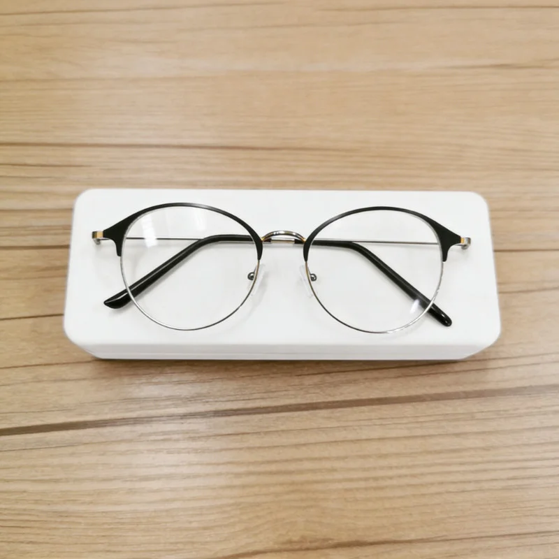 Koreanische Anti-Strahlungs-Brille mit Rundem Metallrahmen für Damen und Herren, Blaulichtfilter-Brille – Detail 3