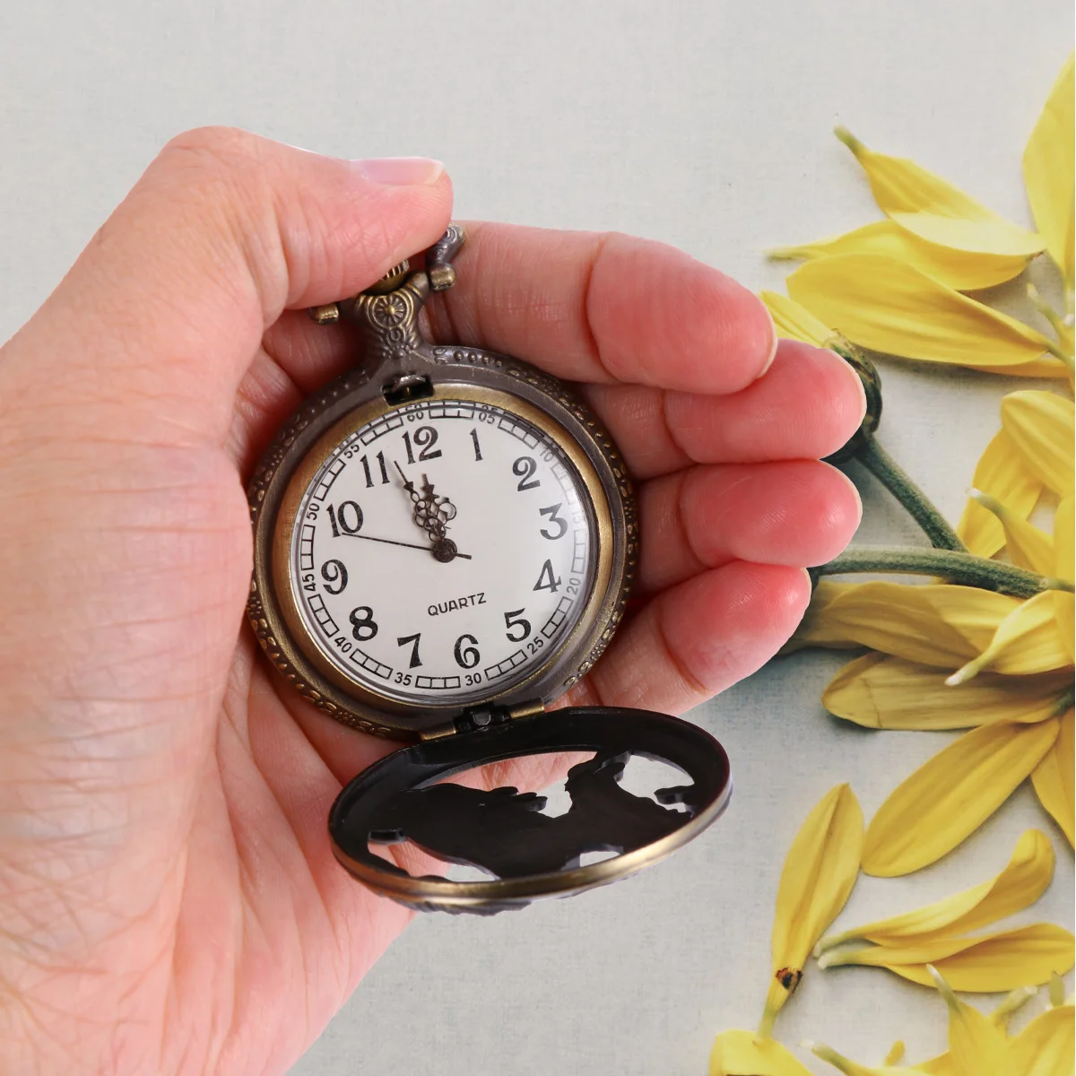 Рисунок 2 - карманные часы в стиле ретро с полым рисунком собаки