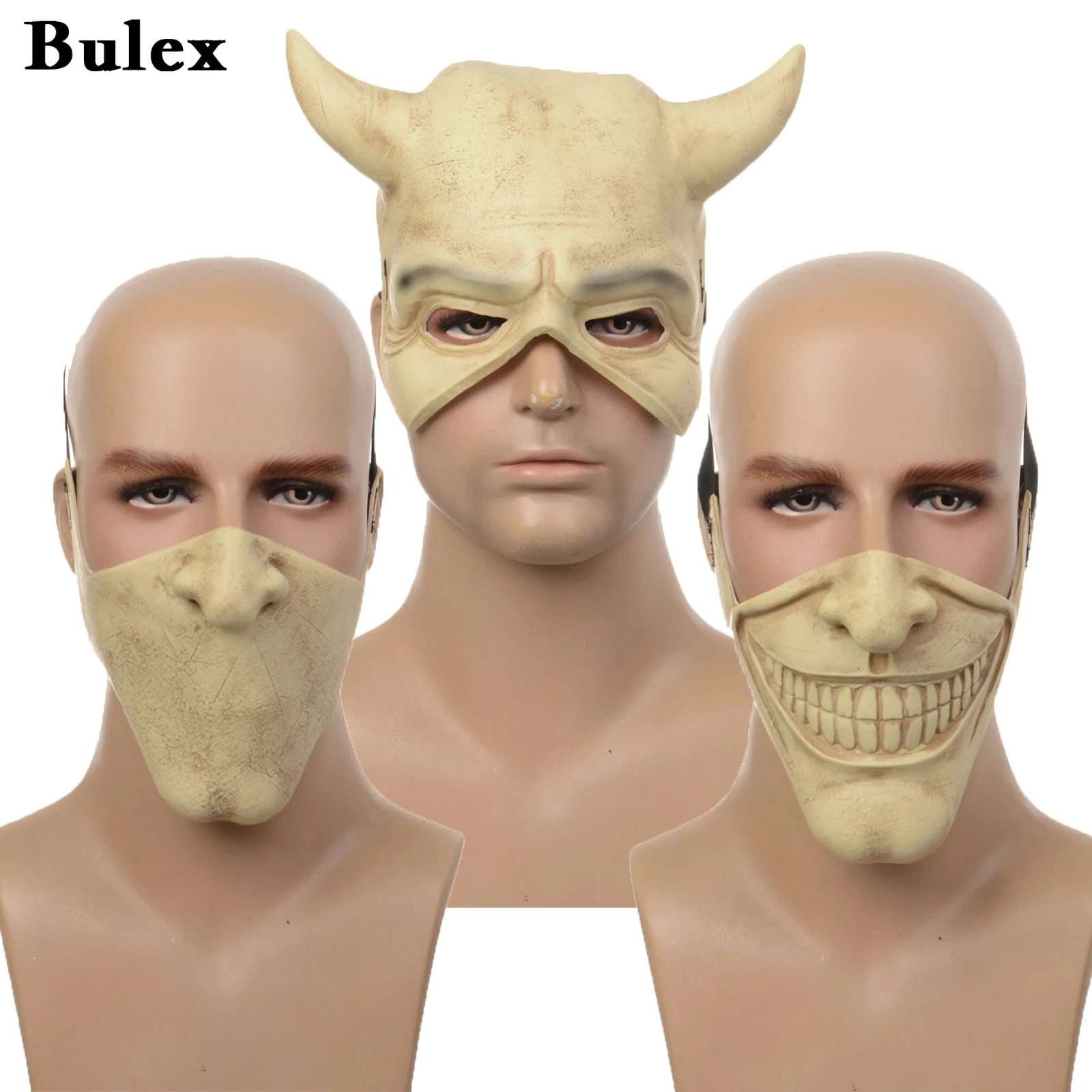 Bulex Movie The Black Phone Cosplay Latex Mask The Grabber Unisex Demon maschere spaventose accessori di Halloween puntelli