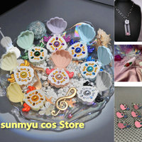 Mermaid Melody Pichi Pichi Pitch Necklace Lucia Nanami Rina Toin Hanon Hosho Cosplay pearl shell Necklace Resin