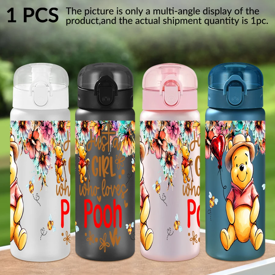 

1Pc Disney Winnie the Pooh Sunflower Pattern 26oz Plastic Water Bottle Outdoor Sports Water Cup Birthday/Homecoming Gift