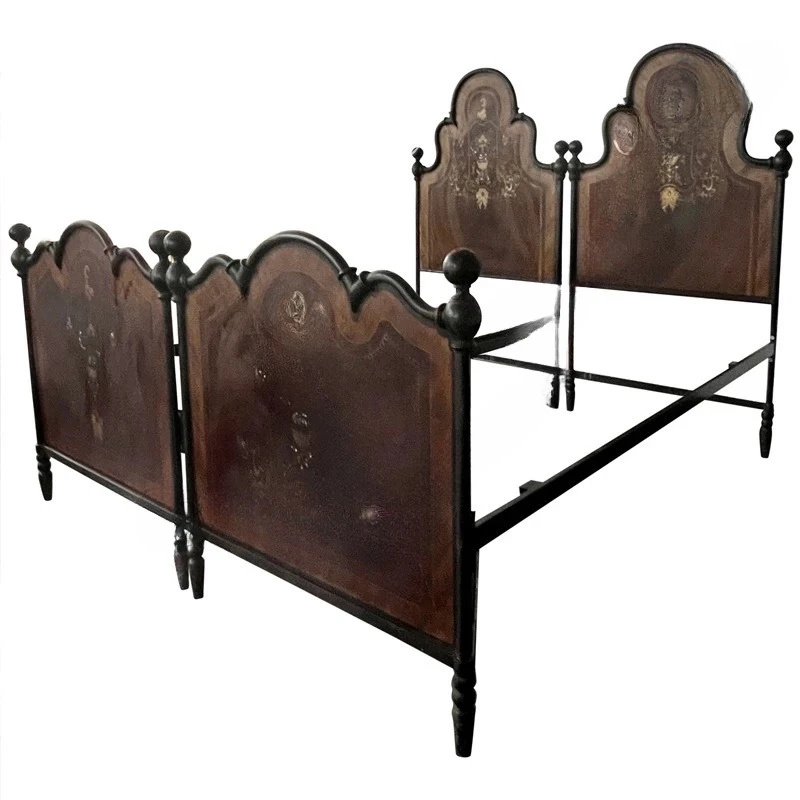 Classical Court Bed Retro French Solid Wood Bed New Chinese Princess Bed