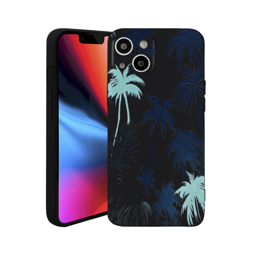 

Tropical Palm Tree Design Phone Case For Iphone With Matte Finish And Soft Touch Surface Ideal For Beach Lovers And Summer Vibes 1 Piece Packaging
