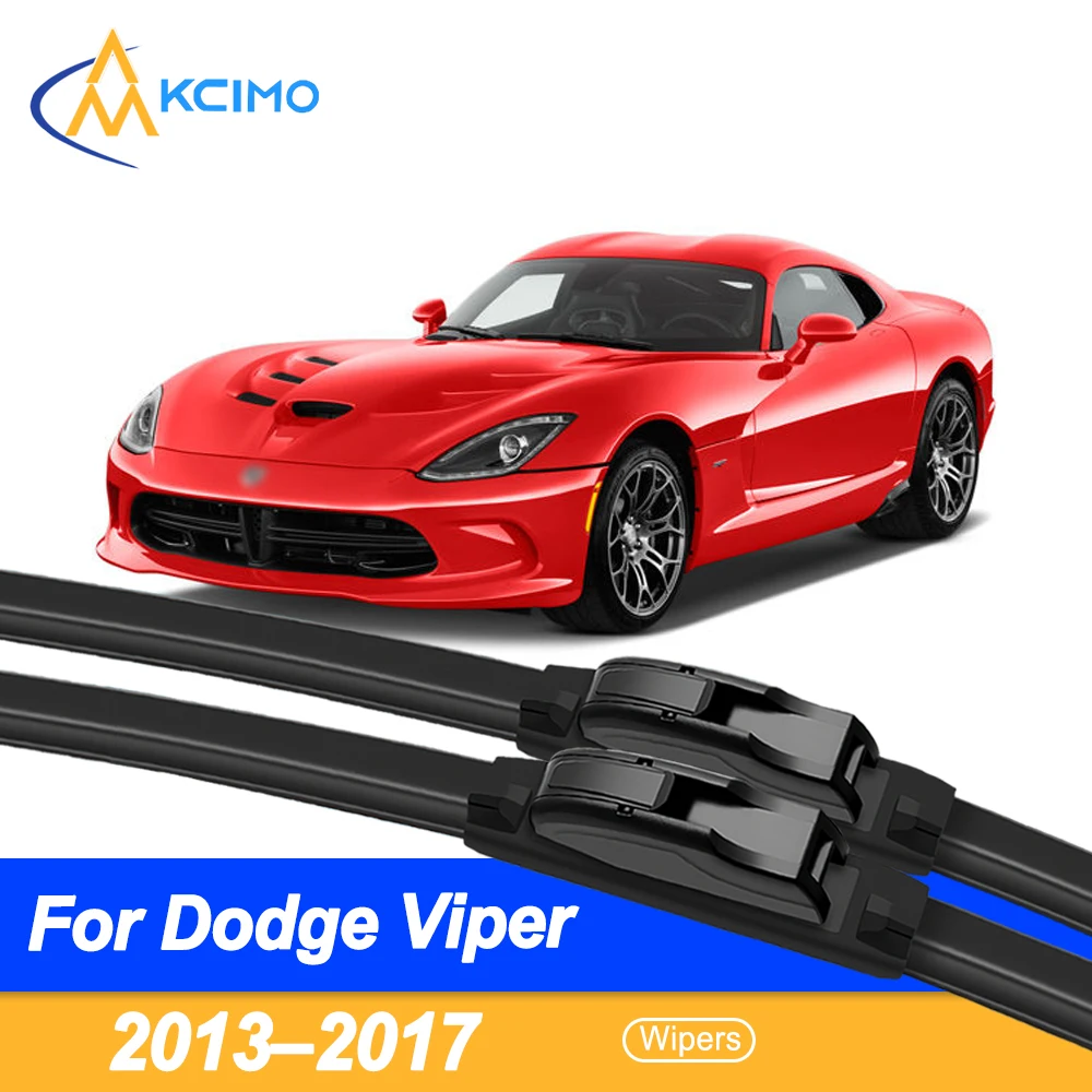 

For Dodge Viper front wiper blades 2013-2017 car wiper windshield accessories 2 pieces