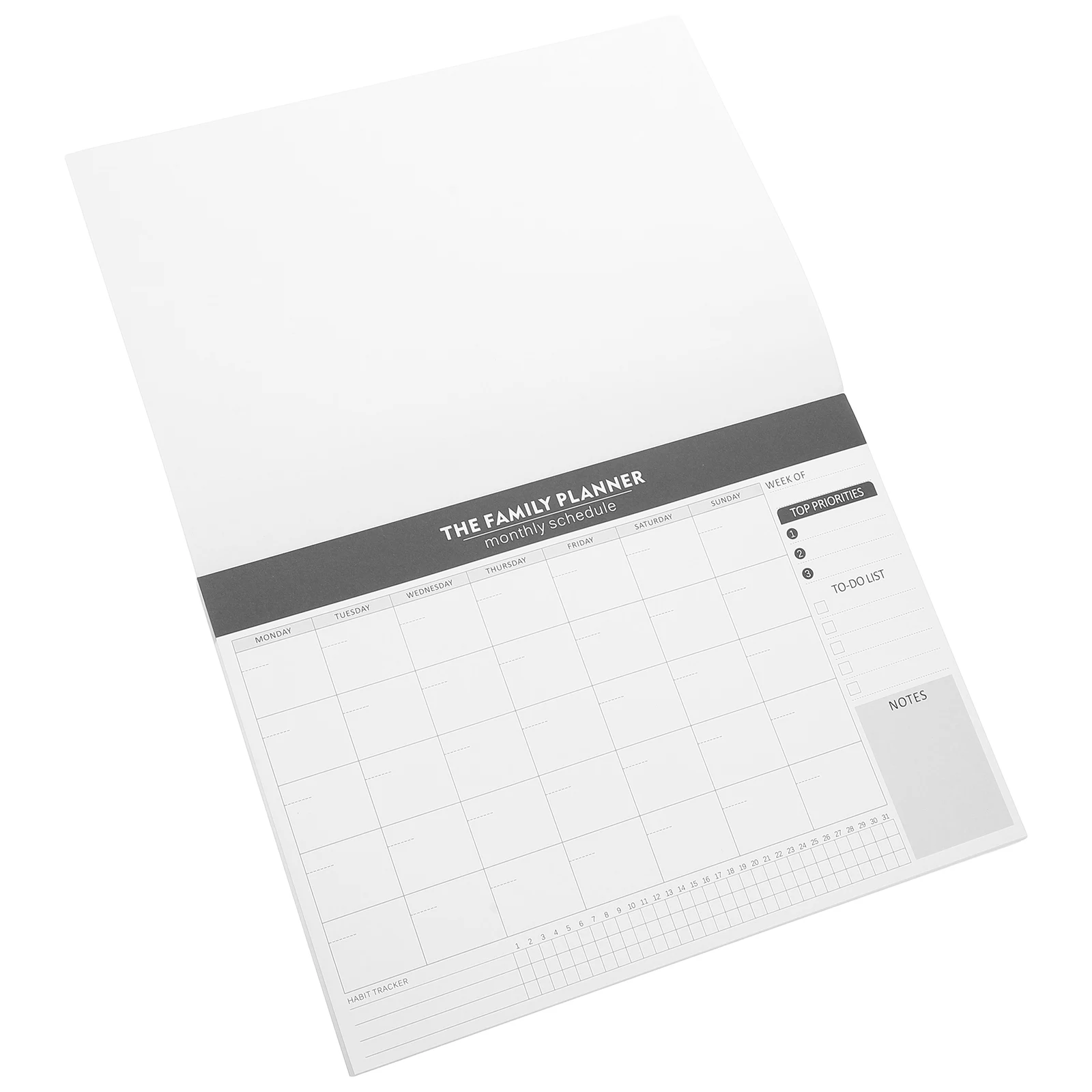 

Large Monthly Planner Notepad Undated Habit Tracker Calendar Daily Weekly Schedule Checklist Task Organizer Students Teachers