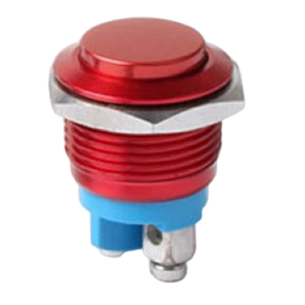 Red 16mm Push Button IP66 Rated Push Button Switch Momentary Switch Screw Terminal Connection 1A Maximum Current