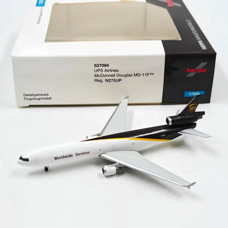 

herpa Diecast Alloy 1:500 Scale MD-11F 537094 Airplane Model Holiday Collection & Gift & Souvenir Display Toy