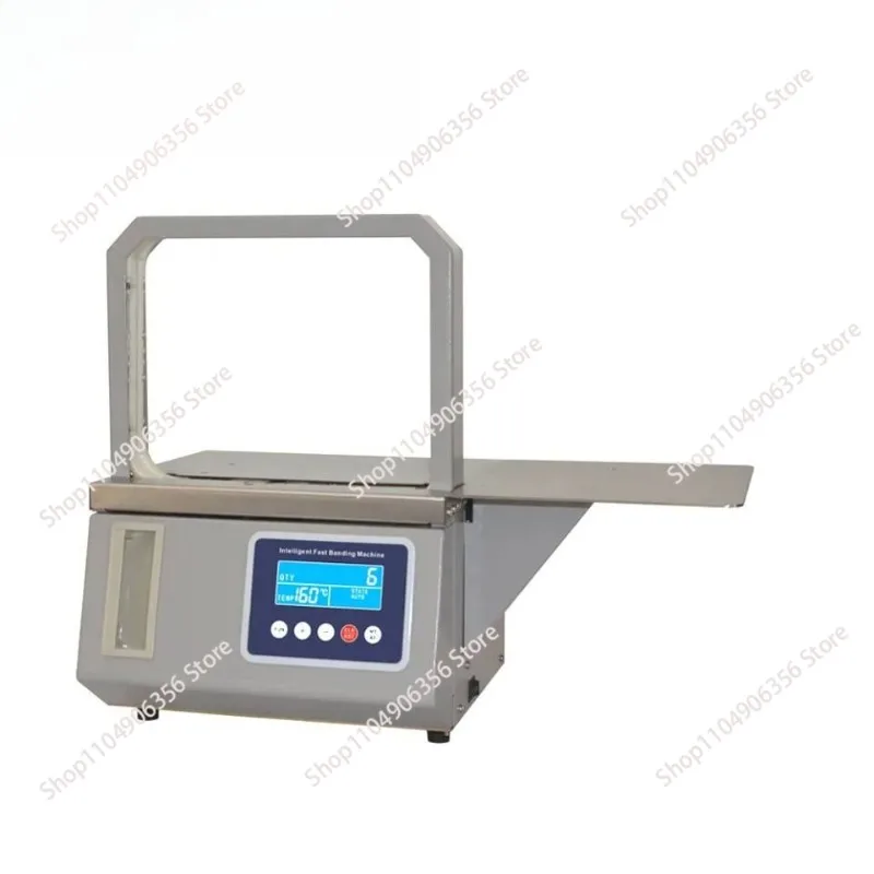 for Fully automatic hot melt OPP tape strapping machine supermarket vegetable fast strapping machine