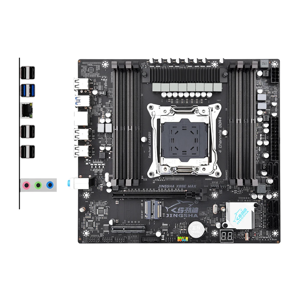 

X99E MAX Computer Motherboard LGA2011-3 PC Mainboard Desktop Mainboard 8*DDR4 NVME/SATA M.2 USB2.0 SATA 3.0 PCIE3.0 X16/x4