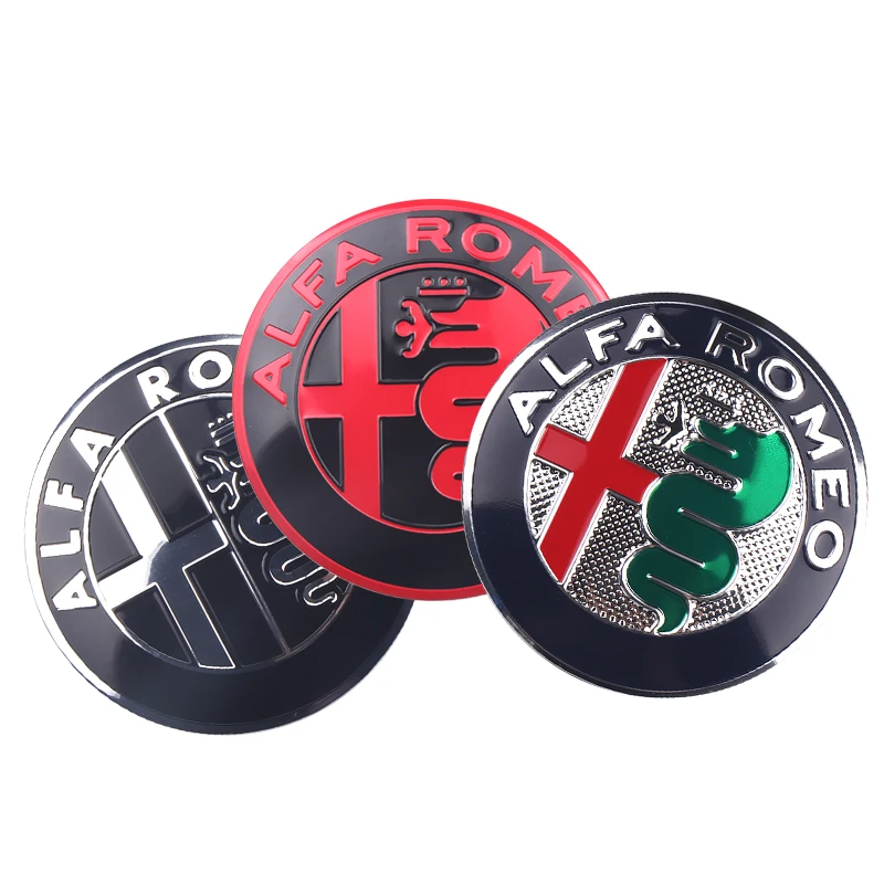 4Pcs Car Wheel Center Hub Caps Stickers Emblem Decal For Alfa Romeo Giulia Stelvio MiTo Giulietta Tonale ALFA 4C Disco Volante