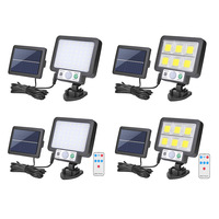 with Remote Control Light LED/COB Solar Light Ornament Human Body Infrared Motion-Sensor Wall Column Street Porch Lamp