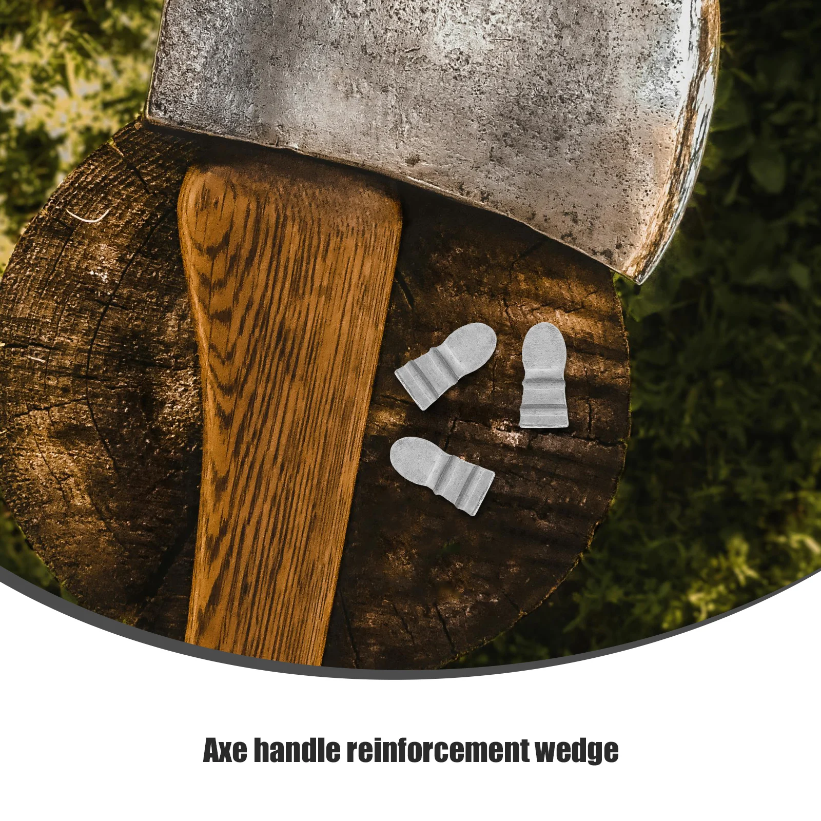 

10 Pcs Hammer Handle Reinforced Wedge Conversion Head Felling Wedges Replace Axe Kit Handles Steel Replacement