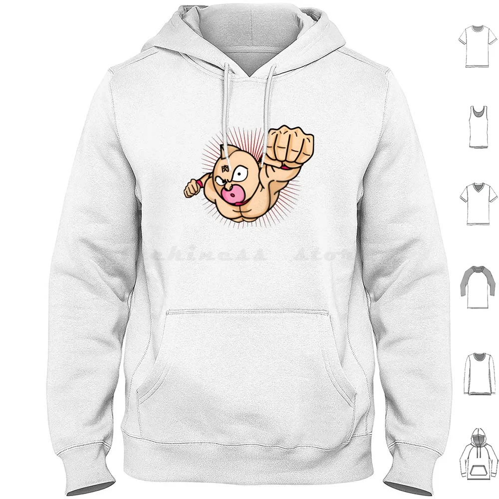 Kinnikuman Cute Hoodie Cotton Long Sleeve Kinnikuman Anime Manga Japan Japanese Nisei Kid Muscle Ultimate Muscles Colorful