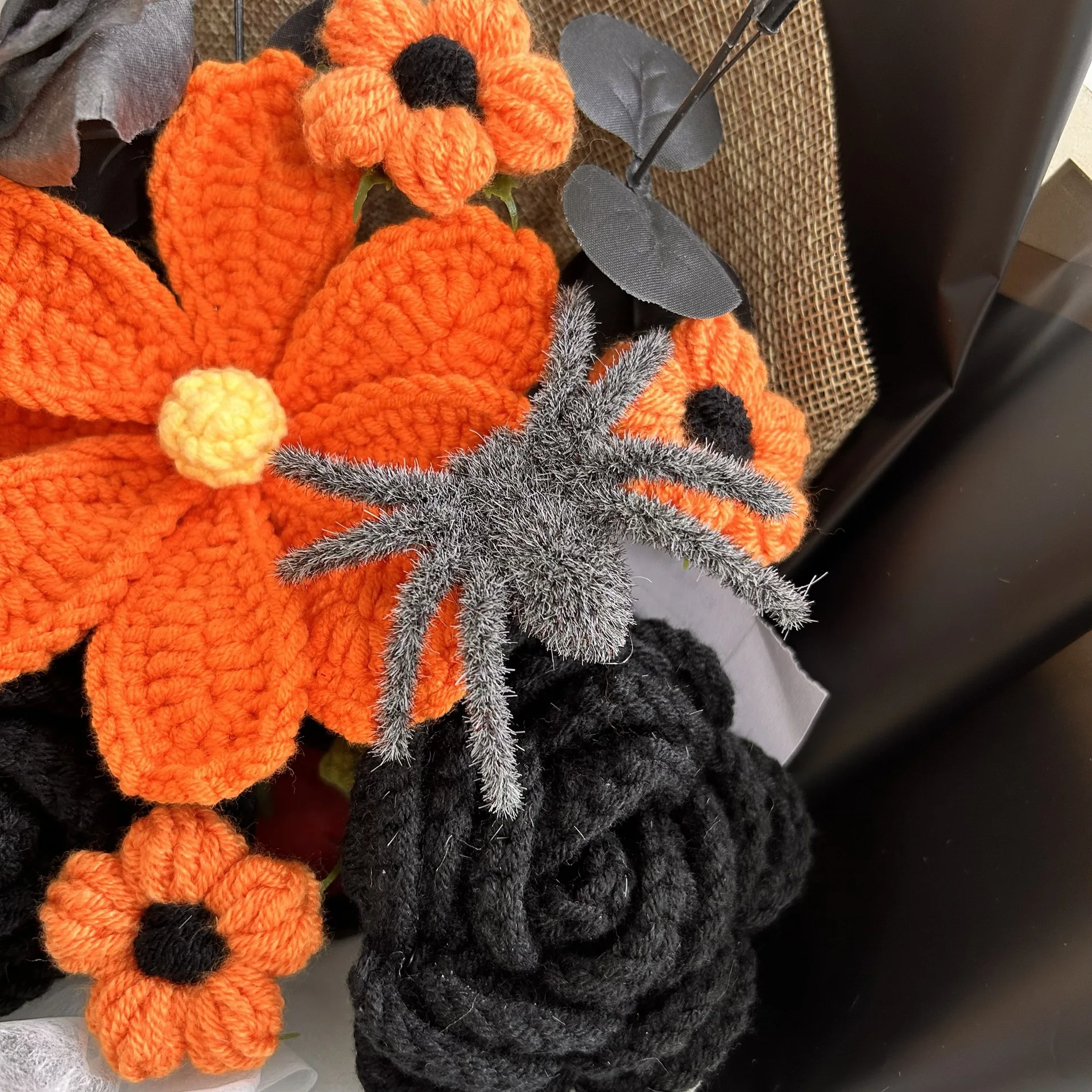 HS368 باقة محاكاة الزهور الاصطناعية وان شنغ، زهرة الغزل، زهرة محمولة باليد، هدية رفيق، المنتج النهائي